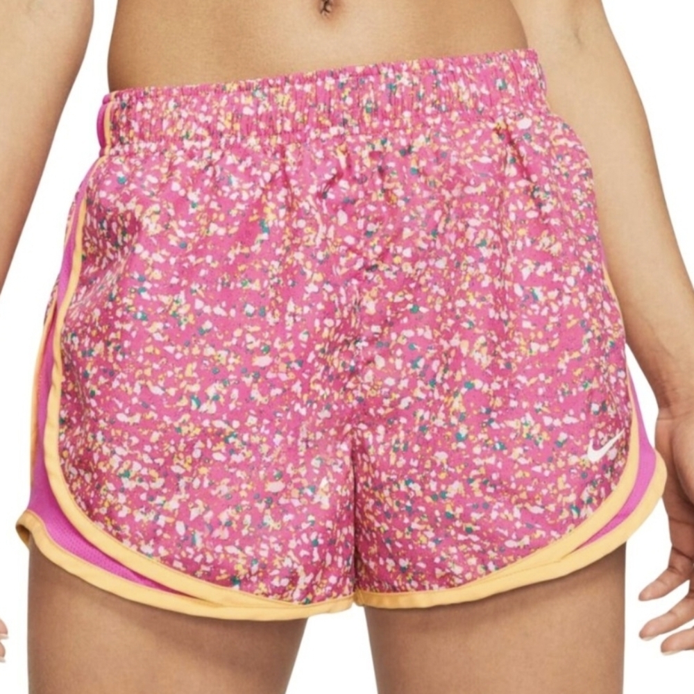 Nike Tempo Icon Clash Running Shorts S Fire Pink confetti 3" Athletic Bottoms
